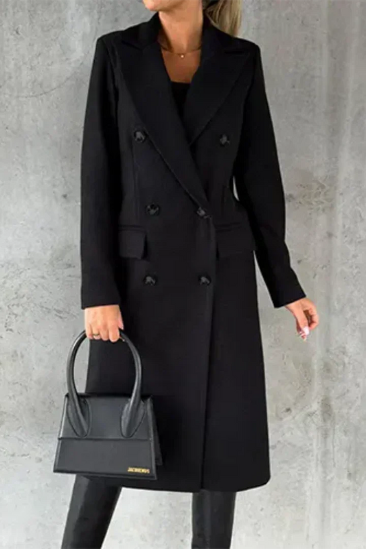 VELTRENCH – Elegant Long Trench Coat for Women with Winter Warmth