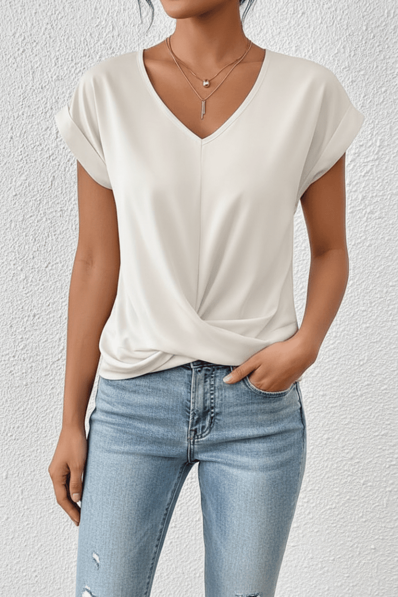 URBÉNE – Modern Women’s V-Neck Top Designed for Effortless Styling
