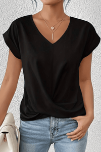 Heidi Fashion - Versatile V-Neck Top in High-Quality Fabric for Effortless Elegance 5