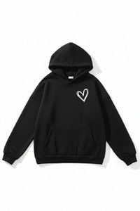 Heidi Fashion - Women's Heart Print Hoodie for Ultimate Comfort and Style 1