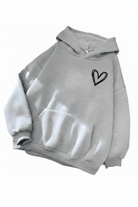 Heidi Fashion - Women's Heart Print Hoodie for Ultimate Comfort and Style 2