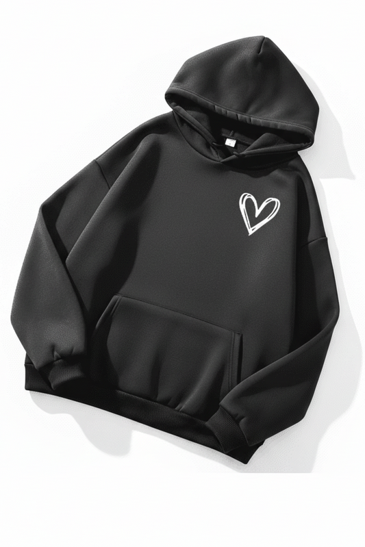 Heidi Fashion - Women's Heart Print Hoodie for Ultimate Comfort and Style 3