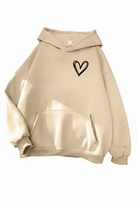 Heidi Fashion - Women's Heart Print Hoodie for Ultimate Comfort and Style 4