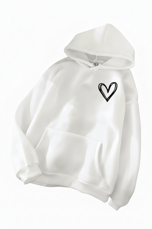 Heidi Fashion - Women's Heart Print Hoodie for Ultimate Comfort and Style 6