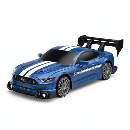 High-Speed 1:24 4WD RC Drift Car with LED Lights & Replaceable Tires 10