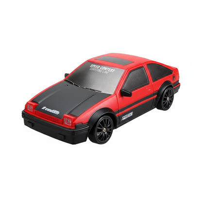 High-Speed 1:24 4WD RC Drift Car with LED Lights & Replaceable Tires 13