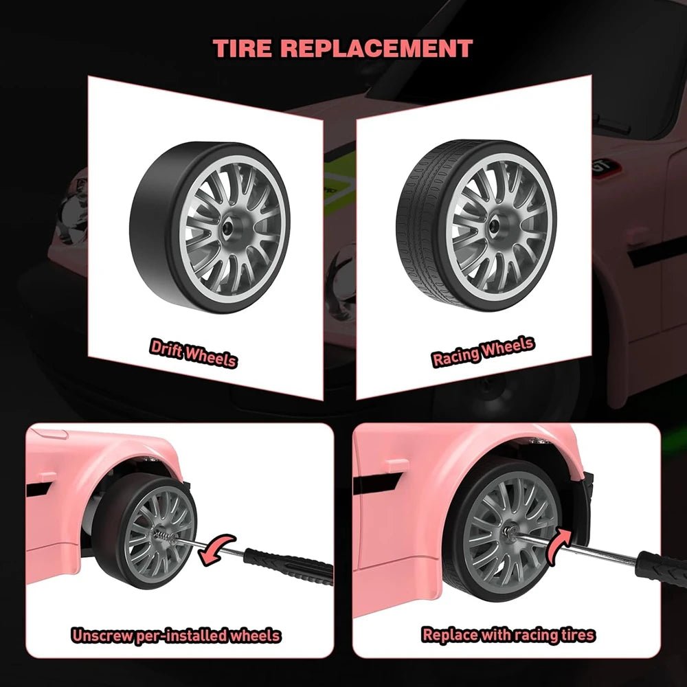 High-Speed 4WD RC Drift Car - 1:20 Scale Remote Control Vehicle with LED Lights 3