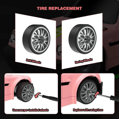 High-Speed 4WD RC Drift Car - 1:20 Scale Remote Control Vehicle with LED Lights 3