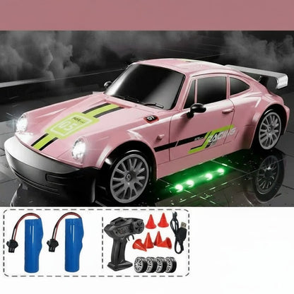 High-Speed 4WD RC Drift Car with LED Lights & Dual Tires for Kids 10