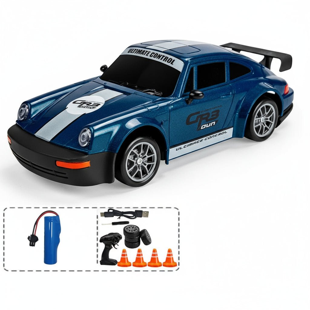 High-Speed 4WD RC Drift Car with LED Lights & Dual Tires for Kids 13
