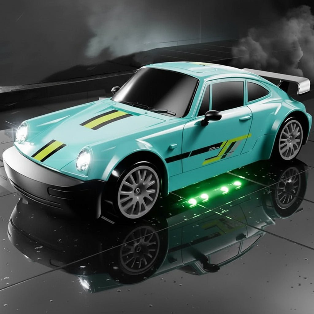 High-Speed 4WD RC Drift Car with LED Lights & Dual Tires for Kids 16