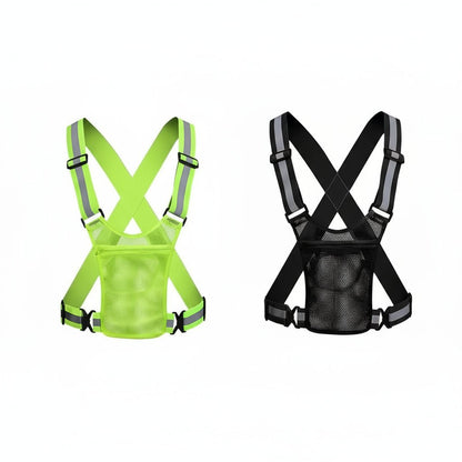 High-Visibility Reflective Safety Vest for Running & Cycling with Large Pocket 5
