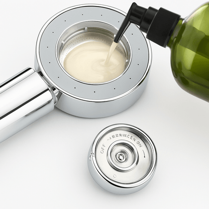 High Pressure Double-Sided Soap Dispensing Shower Head for Ultimate Clean 0