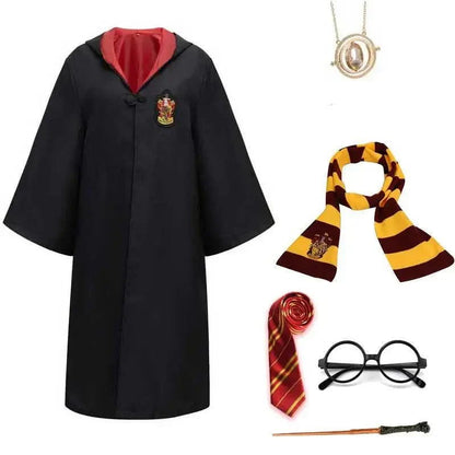 HogwartsMagic Harry Potter Costume | Complete Wizard Set with Wand & Scarf | Kids & Adults | Hogwarts Robe & Accessories 5