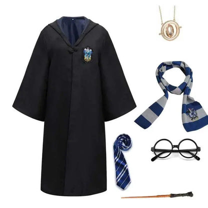 HogwartsMagic Harry Potter Costume | Complete Wizard Set with Wand & Scarf | Kids & Adults | Hogwarts Robe & Accessories 8