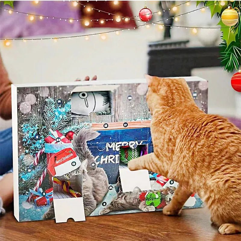 Holiday Cat Toy Advent Calendar - 23 Catnip Toys for Playful Feline Fun 1