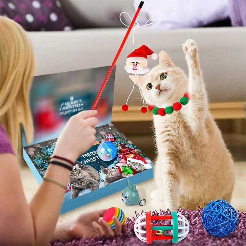 Holiday Cat Toy Advent Calendar - 23 Catnip Toys for Playful Feline Fun 2
