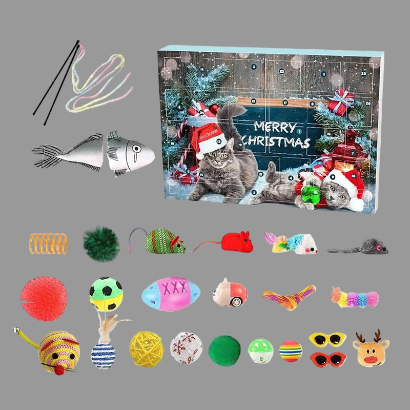 Holiday Cat Toy Advent Calendar - 23 Catnip Toys for Playful Feline Fun 6