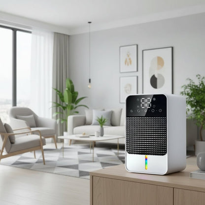 HomeComfort - 25W Dehumidifier with 1500ml Tank & LED Touch Control 4