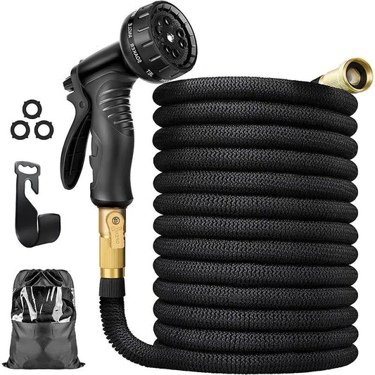Hydroflex - 100 ft verlengbare tuinslang met 8 sproeistanden