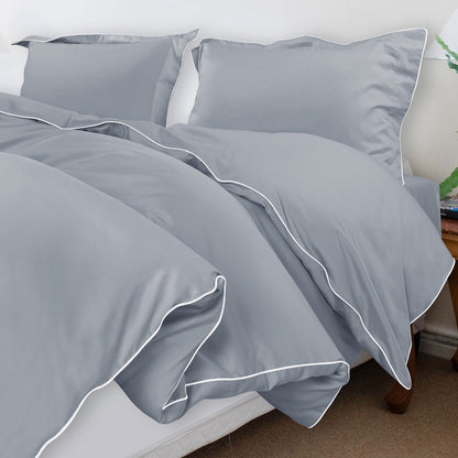 ITALIANEVE – 500 TC Cotton Bedding Set with Duvet Cover & Pillowcases 11