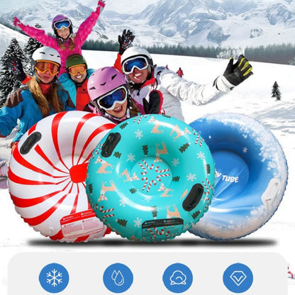 Inflatable Snow Tube - Durable Ski Ring for Snow Tubing Fun, 96cm 0