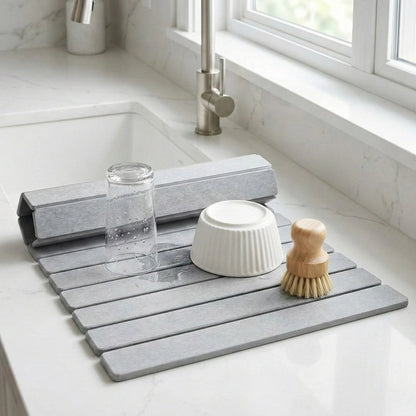 InstaDry - Instant-Drying Diatomite Stone Mat for Antibacterial Surface Care 1