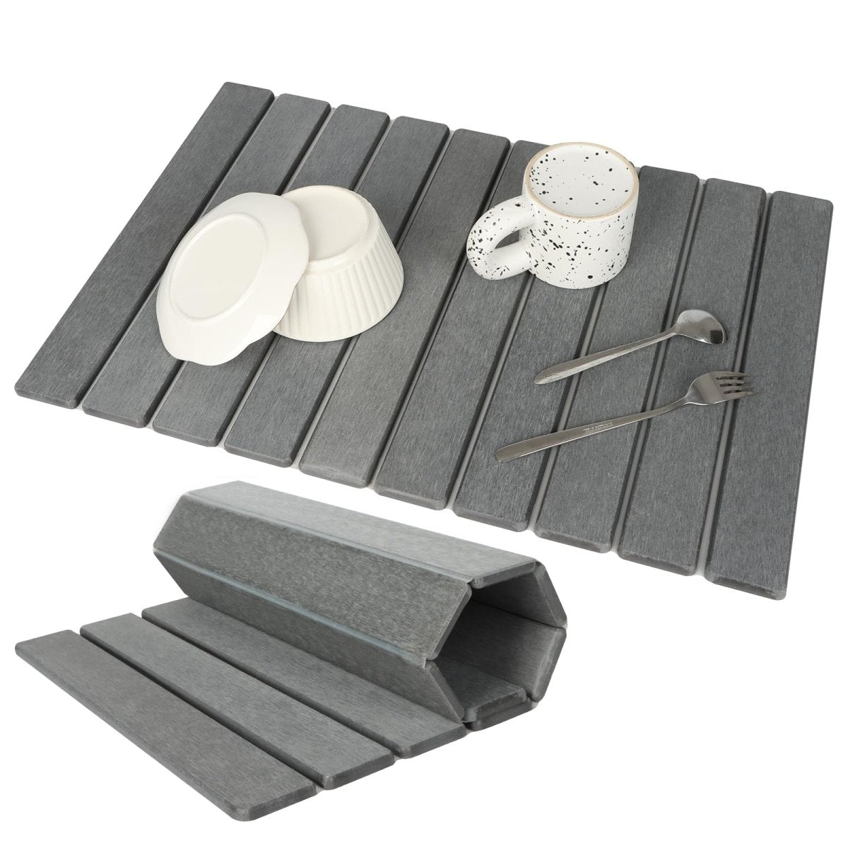 InstaDry - Instant-Drying Diatomite Stone Mat for Antibacterial Surface Care 7