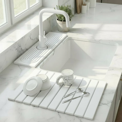 InstaDry - Ultra-Absorbent Diatomite Stone Drying Mat for Sink Area 4