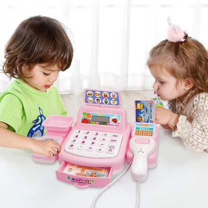 Interactive Cash Register Toy for Kids 3+ with Lights, Sounds & Educational Gameplay 1