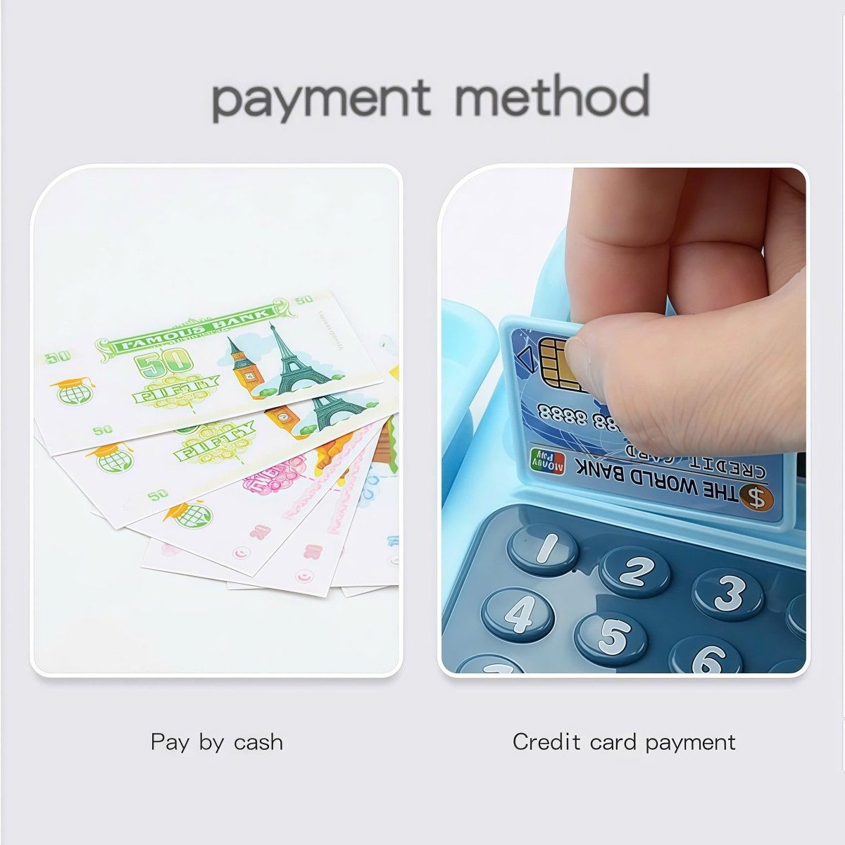 Interactive Cash Register Toy for Kids 3+ with Lights, Sounds & Educational Gameplay 6