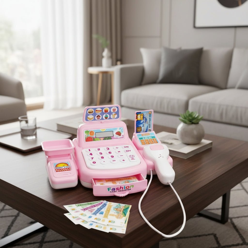 Interactive Cash Register Toy for Kids 3+ with Lights, Sounds & Educational Gameplay 9