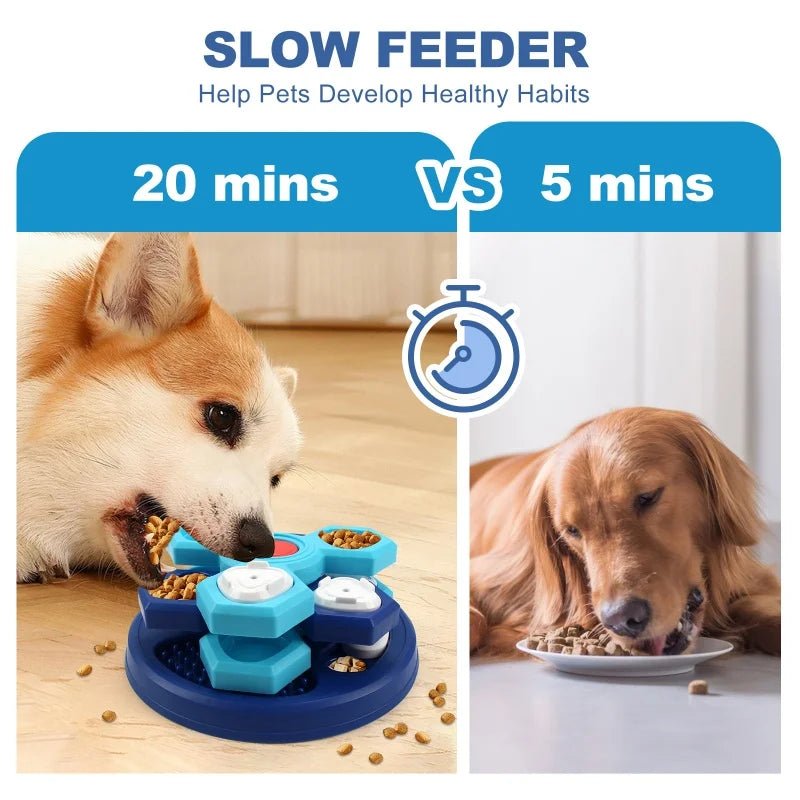 Interactive Dog Puzzle Feeding Tray - Durable Slow Feeder for Engaging Play 5