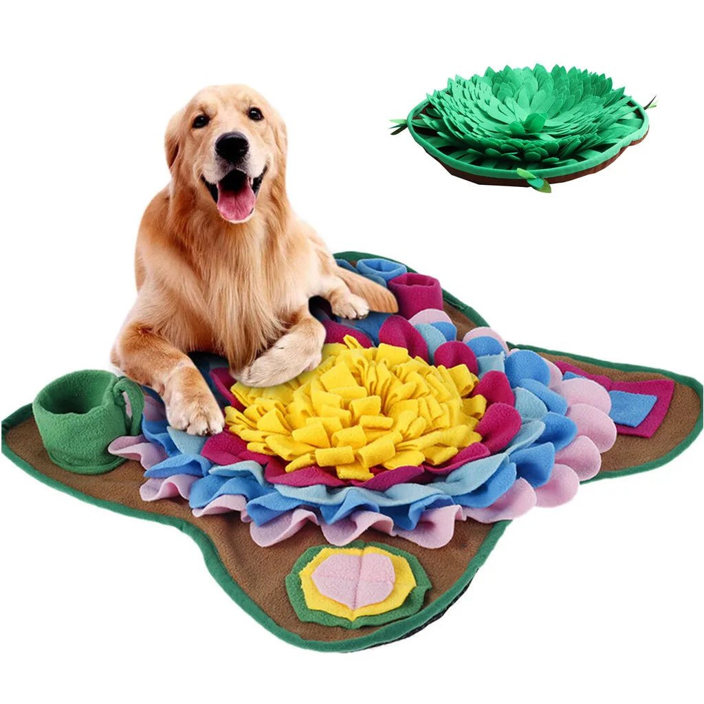 Interactive Pet Snuffle Mat - Nose Training Puzzle Toy for Dogs, Non-Toxic & Washable 0