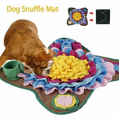 Interactive Pet Snuffle Mat - Nose Training Puzzle Toy for Dogs, Non-Toxic & Washable 1