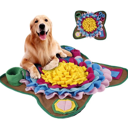 Interactive Pet Snuffle Mat - Nose Training Puzzle Toy for Dogs, Non-Toxic & Washable 6