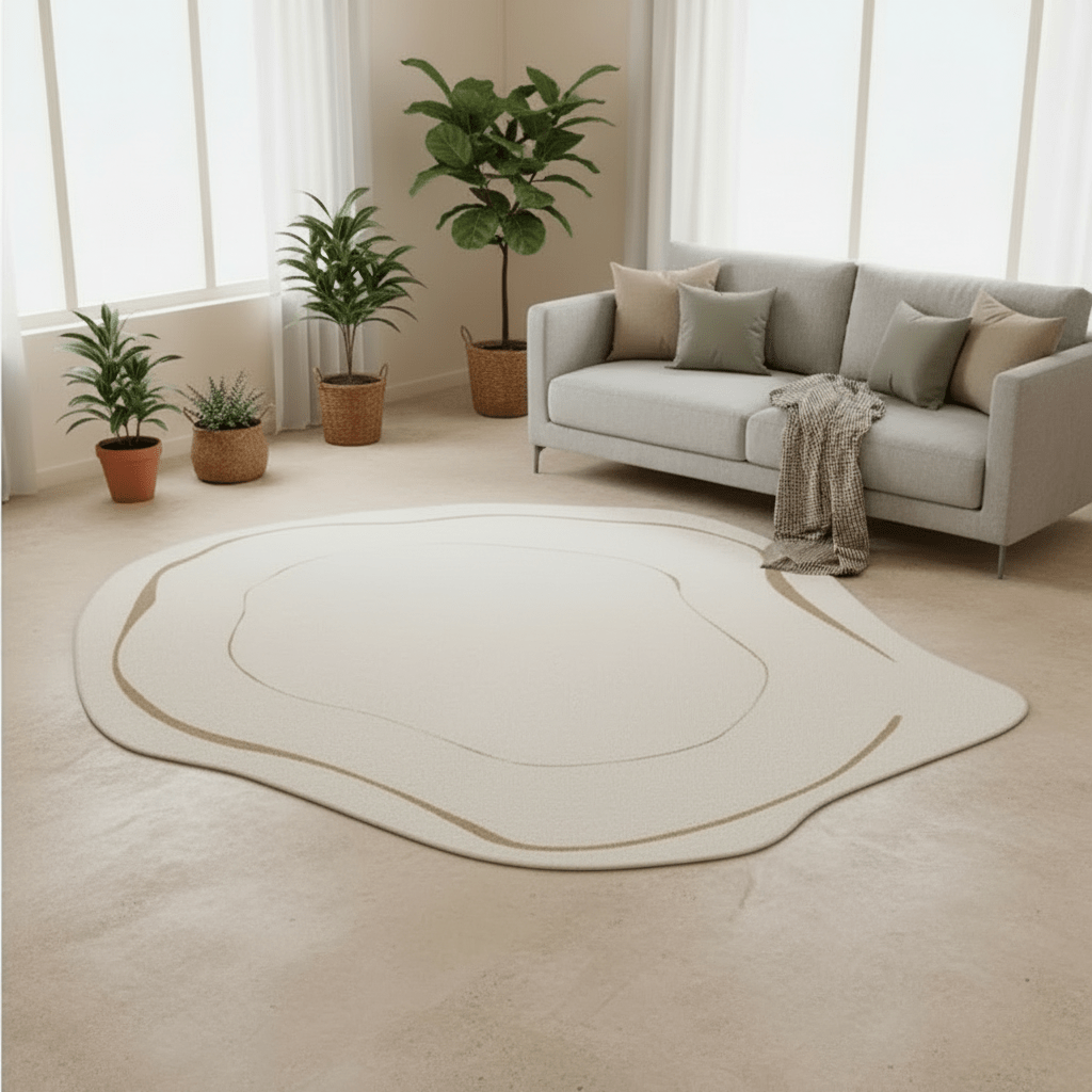 Ivara Modern Geometric Polyester Carpet - Ø 80×200 cm for Stylish Living Spaces 0