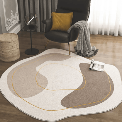 VISTALINE – Elegant Geometric Polyester Carpet for Refined Homes, Decorative Comfort Rug