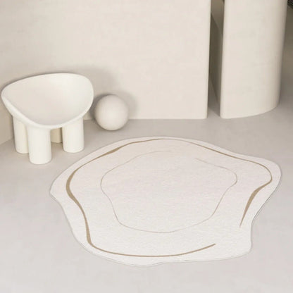 VISTALINE – Elegant Geometric Polyester Carpet for Refined Homes, Decorative Comfort Rug