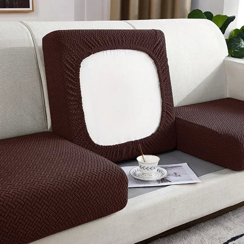 JACQUARDFIT – Elastic jacquard sofa cover for seat cushions & all-around protection 10