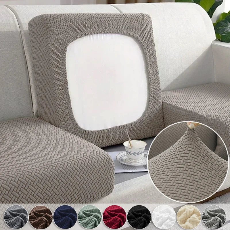 JACQUARDFIT – Elastic jacquard sofa cover for seat cushions & all-around protection 4