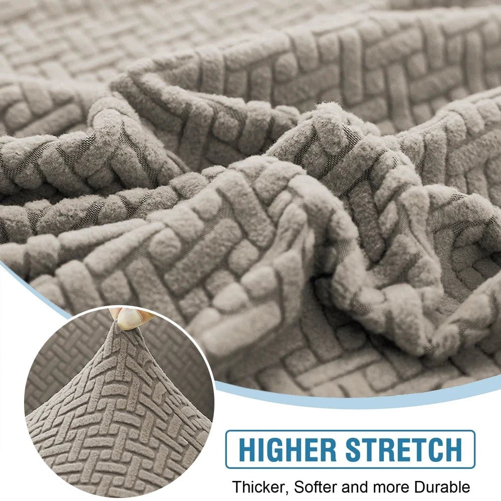 JACQUARDFIT – Elastic jacquard sofa cover for seat cushions & all-around protection 5