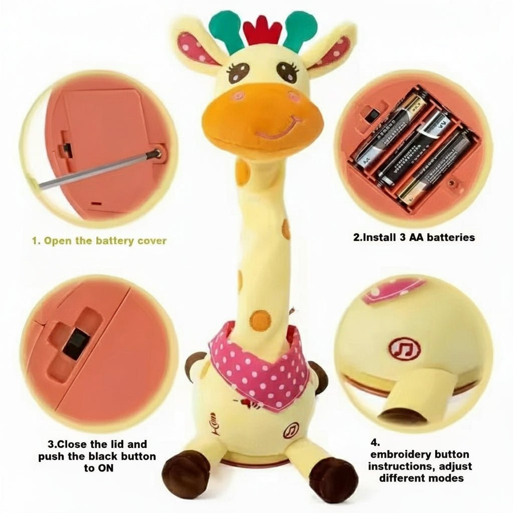 JIRAGROOVY – Talking & Dancing Plush Musical Giraffe for Children 3