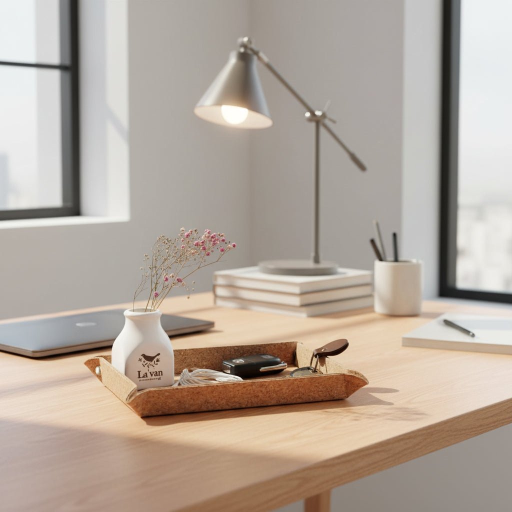 Japan Style Multi-Use Leather Storage Tray - Eco-Friendly & Elegant Design 3