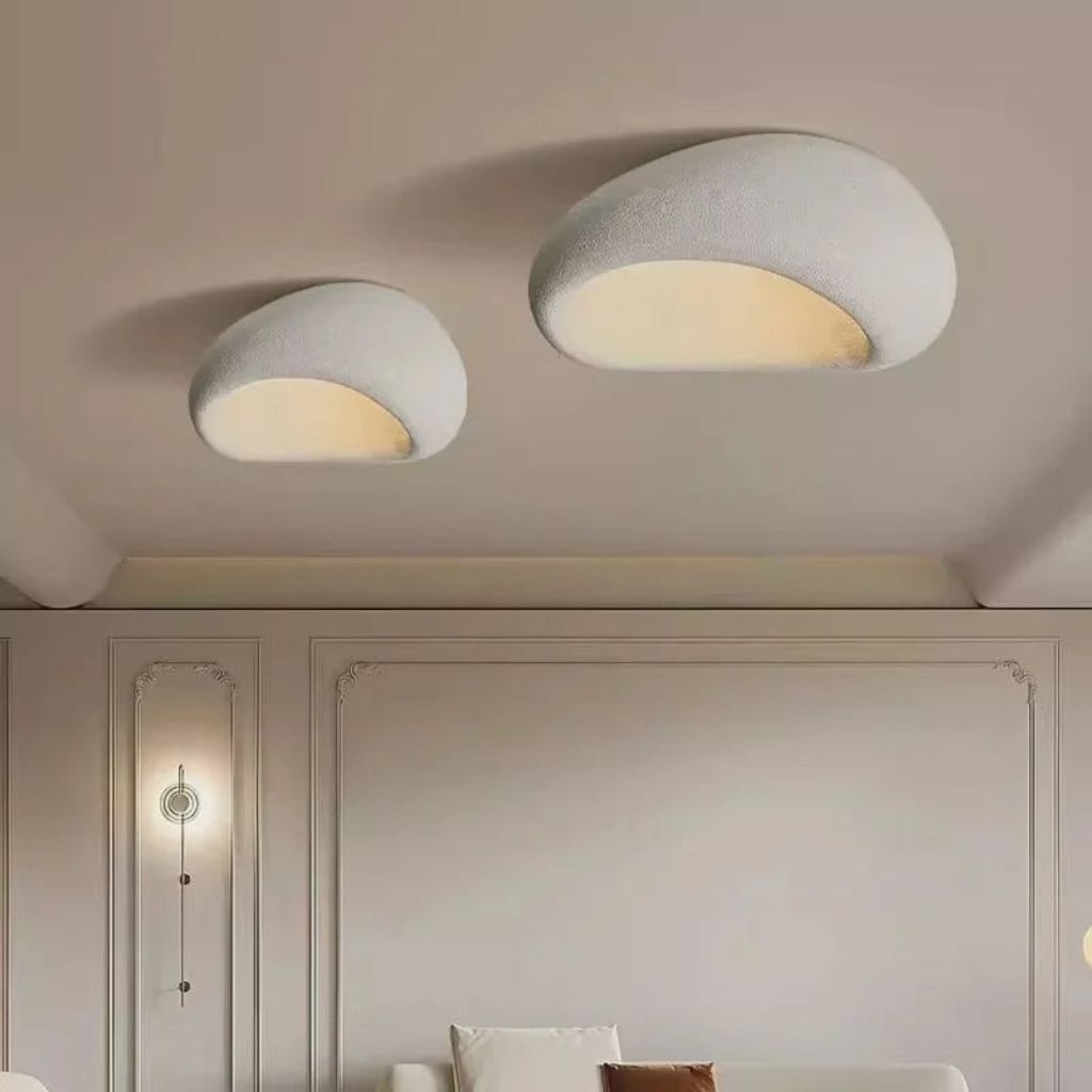 Japandi Wabi Sabi - Minimalist Resin Ceiling Light for Serene Spaces 1