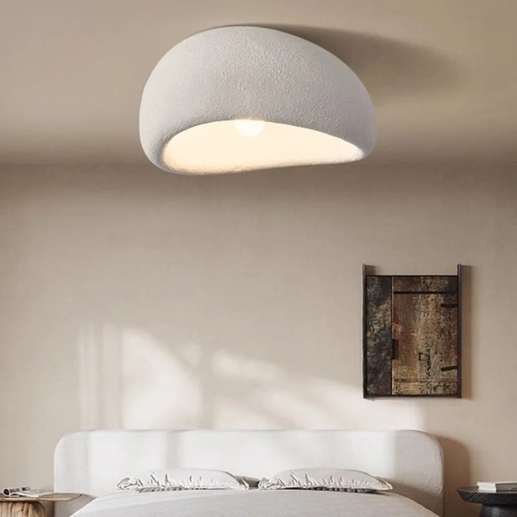Japandi Wabi Sabi - Minimalist Resin Ceiling Light for Serene Spaces 5