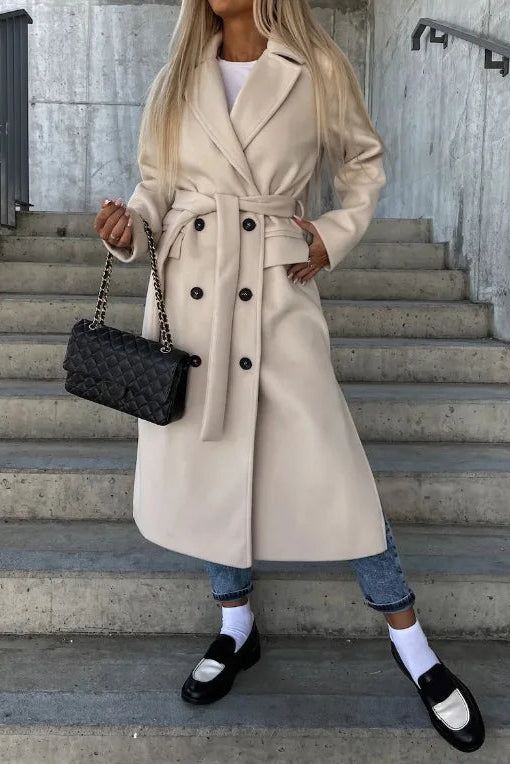 Jessica Women's Classic Wool Winter Coat with Lapel Collar for Timeless Elegance 1