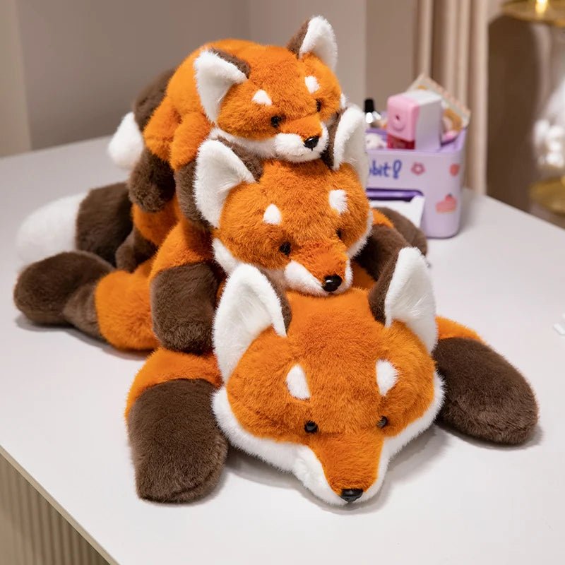 Kawaii Fox Plush Toy - Soft Cuddly Stuffed Animal Plushies for Kids 3