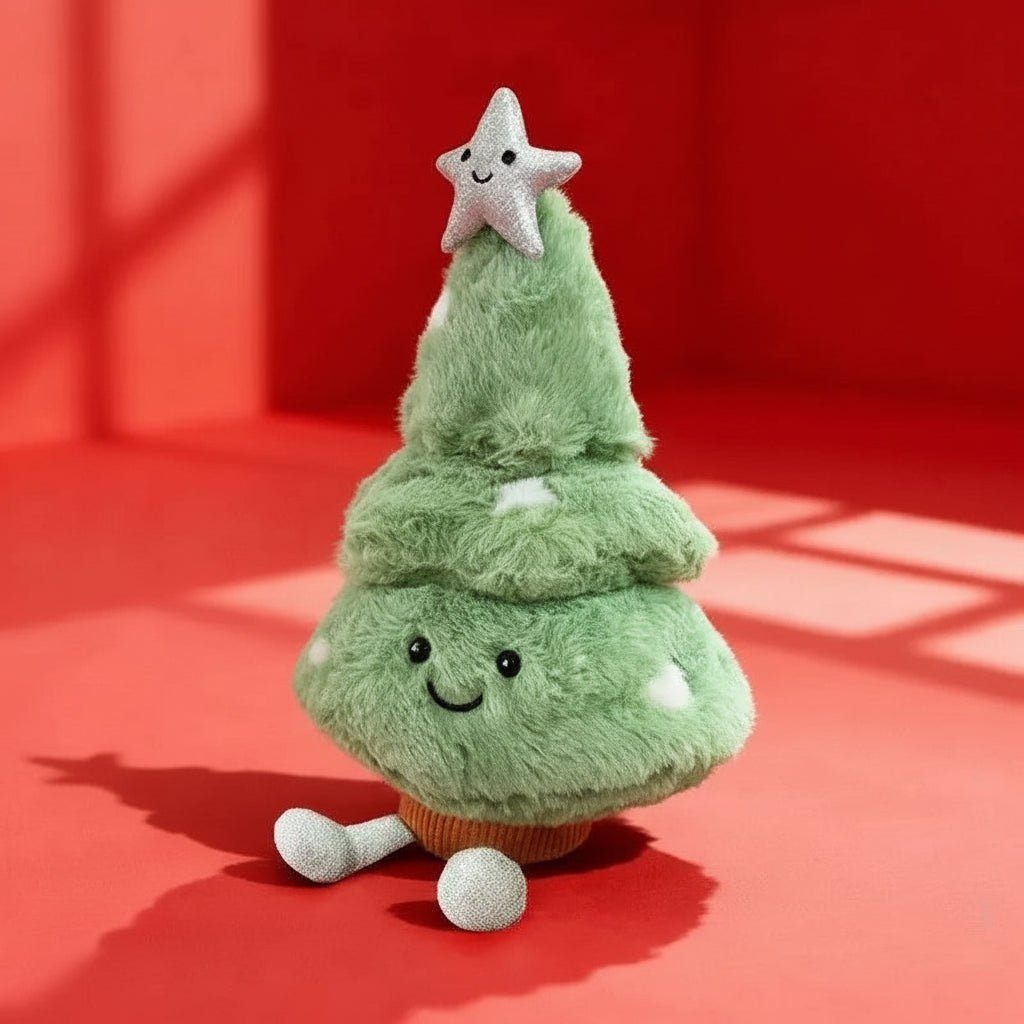 Kawaii Plush Christmas Tree Doll - Soft Stuffed Toy for Holiday Decor 0