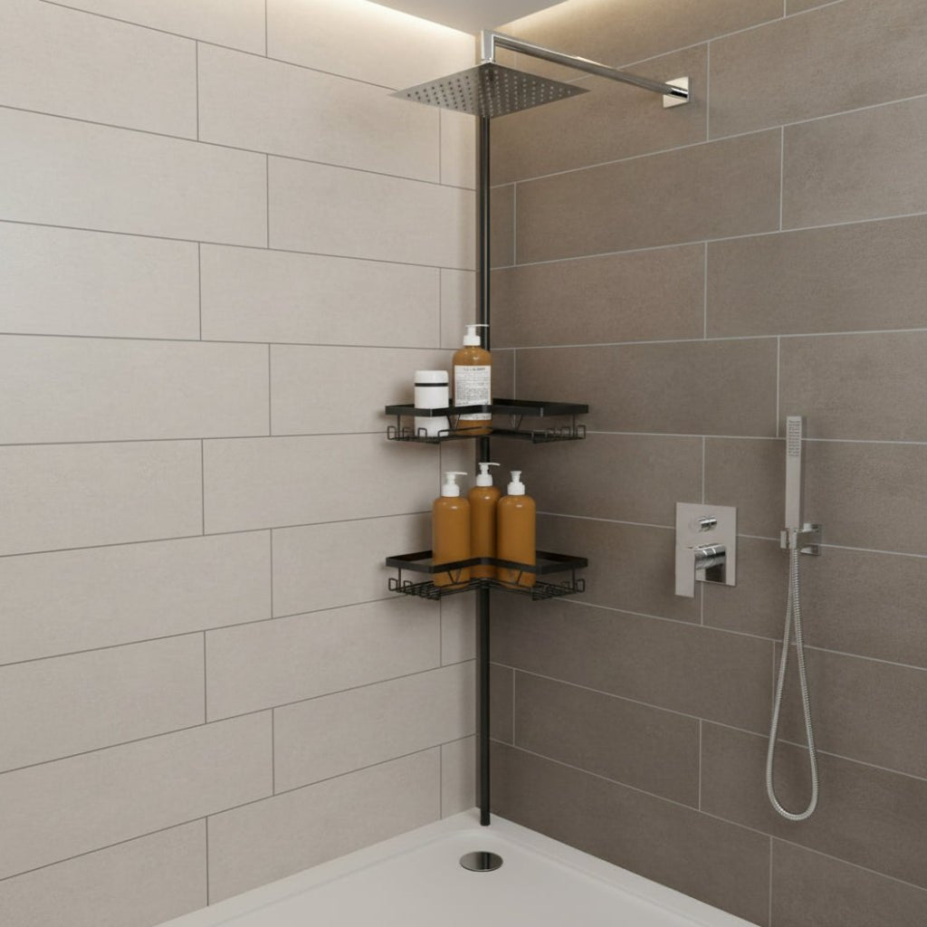 Kegii Adjustable Telescopic Shower Shelf - 4 Levels, Rust-Resistant 304 Stainless Steel 3